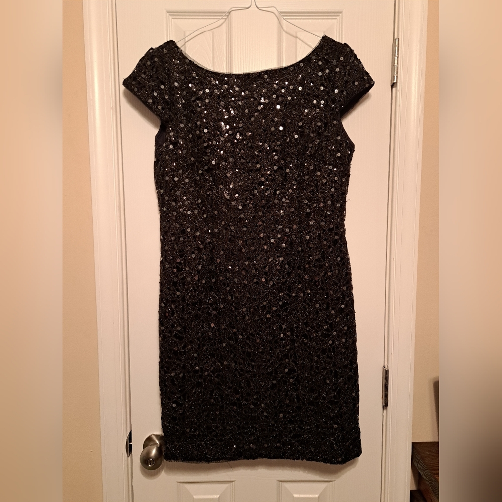 Adrianna Papell Size 10 Sequined Cocktail Dress